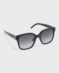 Солнцезащитные очки YSL квадратной формы из ацетата Saint Laurent