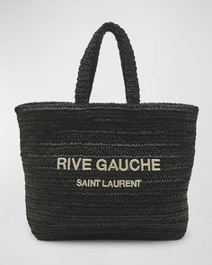 Сумка-тоут Rive Gauche из рафии Saint Laurent