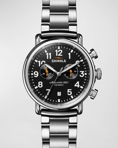 Мужские часы-браслет с хронографом Runwell 2, 41 мм Shinola