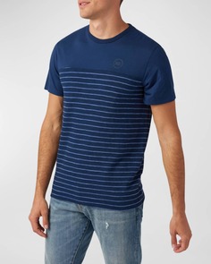 Мужская футболка с круглым вырезом в полоску капри Sol Angeles