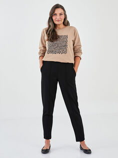 Женские брюки стандартного кроя с прямыми карманами и деталями LCW Grace