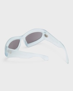 Мужские овальные солнцезащитные очки Katoka из ацетата Off-White
