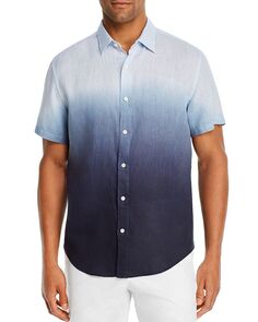 Рубашка классического кроя из окрашенного льна с короткими рукавами — 100% эксклюзив The Men&apos;s Store at Bloomingdale&apos;s