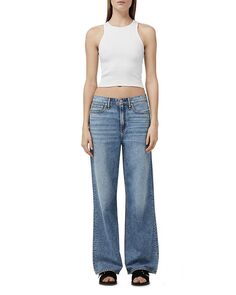 Широкие джинсы с высокой посадкой Logan в цвете Audrey rag &amp; bone