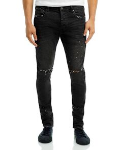 Черные зауженные джинсы P001-BOS Purple Brand