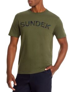 Хлопковая футболка с рисунком SUNDEK
