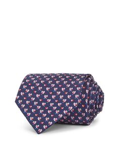 Шелковый классический галстук с сердечками Ferragamo