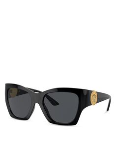 Солнцезащитные очки «кошачий глаз» прямоугольной формы, 54 мм Versace