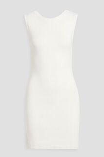 Платье мини Barca из хлопкового джерси с вырезами ENVELOPE1976, слоновая кость