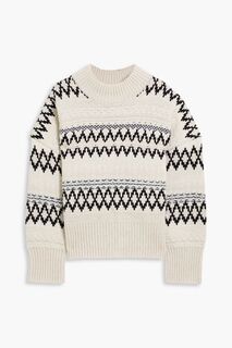 Шерстяной свитер Willow Fair Isle RAG &amp; BONE, слоновая кость