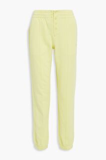 Спортивные брюки из французской хлопковой махры HELMUT LANG, желтый