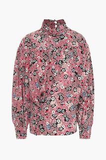 Блузка из крепдешина с принтом Brandi ISABEL MARANT, розовый