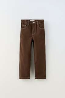 Плотничные брюки Zara, браун