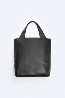 Большая мягкая сумка Zara, черный