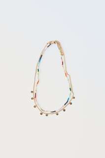 Набор из двух жемчужных ожерелье Zara, разноцветный