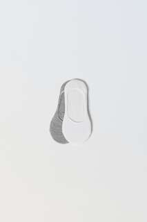 Набор из двух носков basic foam Zara, серый