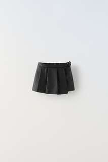 Короткая юбка из искусственной кожи с сердцем Zara, черный