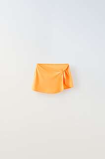Парео из блестящей ткани Zara, оранжевый