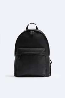 Рюкзак с тиснением Zara, черный