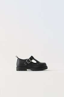 Обувь с вышивкой Zara, черный