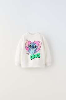 Lilo &amp; stitch дисней свитер Zara, белый