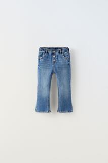 Расклешенные джинсы Zara, синий