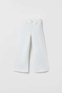 Морские джинсы Zara, белый
