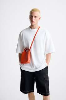 Мини-сумка оригами Zara, оранжевый