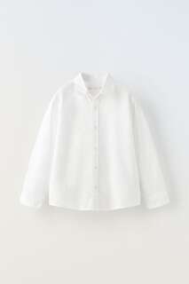 Рубашка оксфорд Zara, белый