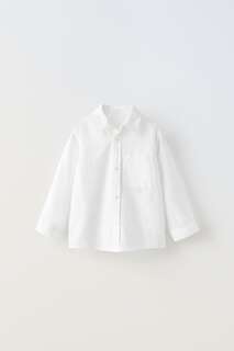 Обычная рубашка Zara, белый