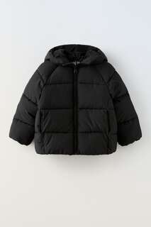 Утепленная куртка Zara, черный