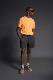 Текстурированная футболка для тренировок Zara, оранжевый