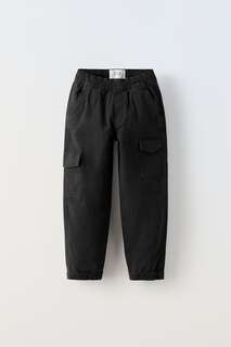 Мягкие джоггерские джинсы Zara, черный