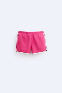 Плавательные шорты с деталями контрастного цвета Zara, розовый