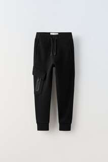 Спортивные брюки для джоггинга Zara, черный