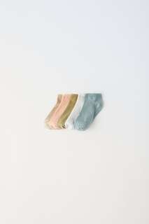 Набор из пяти носок с коротким рукавом Zara, разноцветный