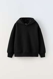 Одноцветный свитер Zara, черный