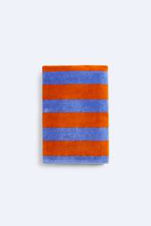 Полосатое пляжное полотенце Zara, разноцветный