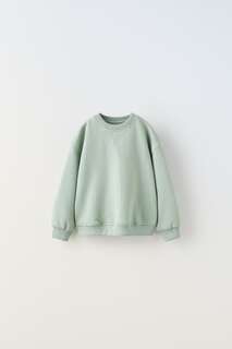 Одноцветный свитер Zara, морской зеленый