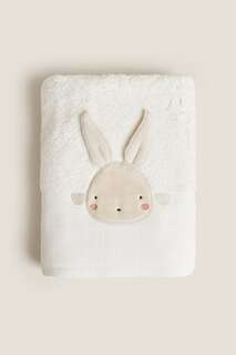 Полотенце с аппликацией кролик Zara, крем