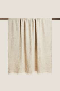 Вафельное одеяло из трикотажа Zara, светло-бежевый