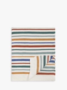 Вязаное хлопковое детское одеяло John Lewis, 100 x 80 см