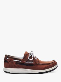 Кожаные топсайдеры Sebago Triton, темно-коричневые