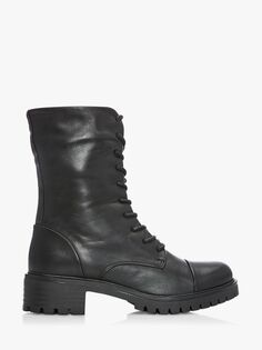 Кожаные ботинки на шнуровке Moda in Pelle Shlllona, черные