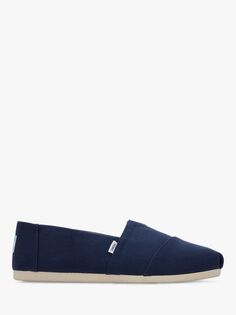 Холщовые эспадрильи TOMS Alpargata, темно-синие