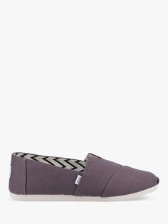 Холщовые эспадрильи TOMS Alpargata, ясень