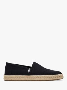 Эспадрильи TOMS Alpargata Rope 2.0, черные