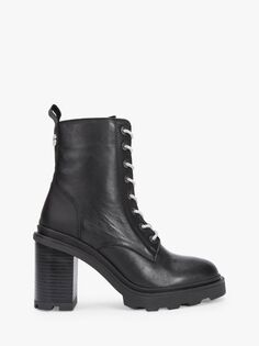 Кожаные ботинки на шнуровке Carvela Infinity, черные