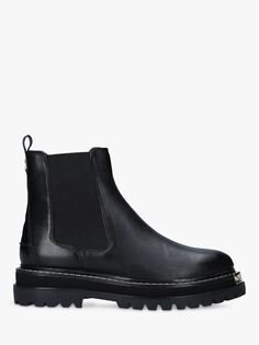 Кожаные ботинки челси Carvela с металлическим носком, черные