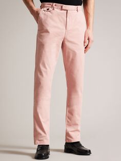 Узкие брюки чинос Ted Baker Genay, розовые